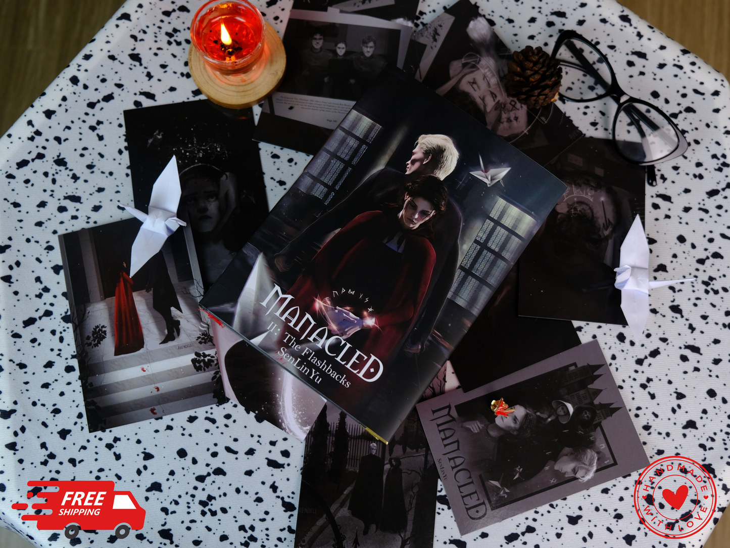 Manacled Luxury Limited Edition | 3-in-1 Hardcover Binding with Unique Hand-Painted Edges | Dramione Collector’s Book