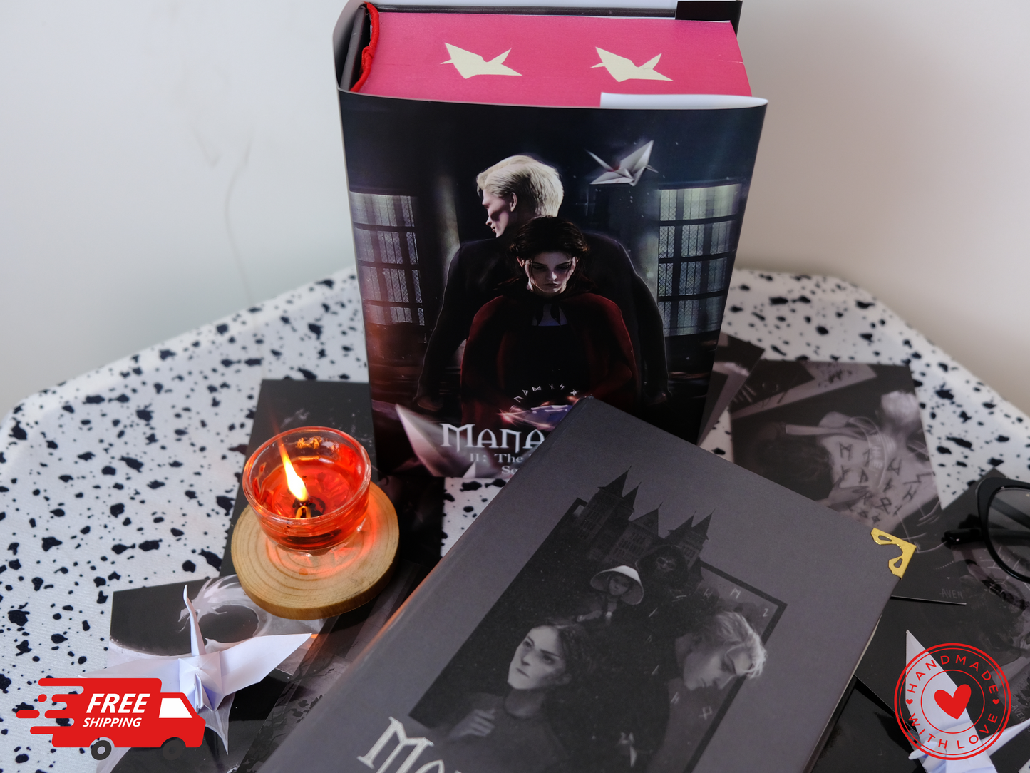 Manacled Luxury Limited Edition | 3-in-1 Hardcover Binding with Unique Hand-Painted Edges | Dramione Collector’s Book