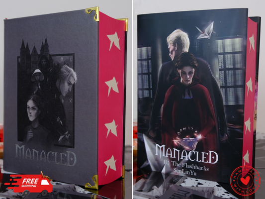 Manacled Luxury Limited Edition | 3-in-1 Hardcover Binding with Unique Hand-Painted Edges | Dramione Collector’s Book
