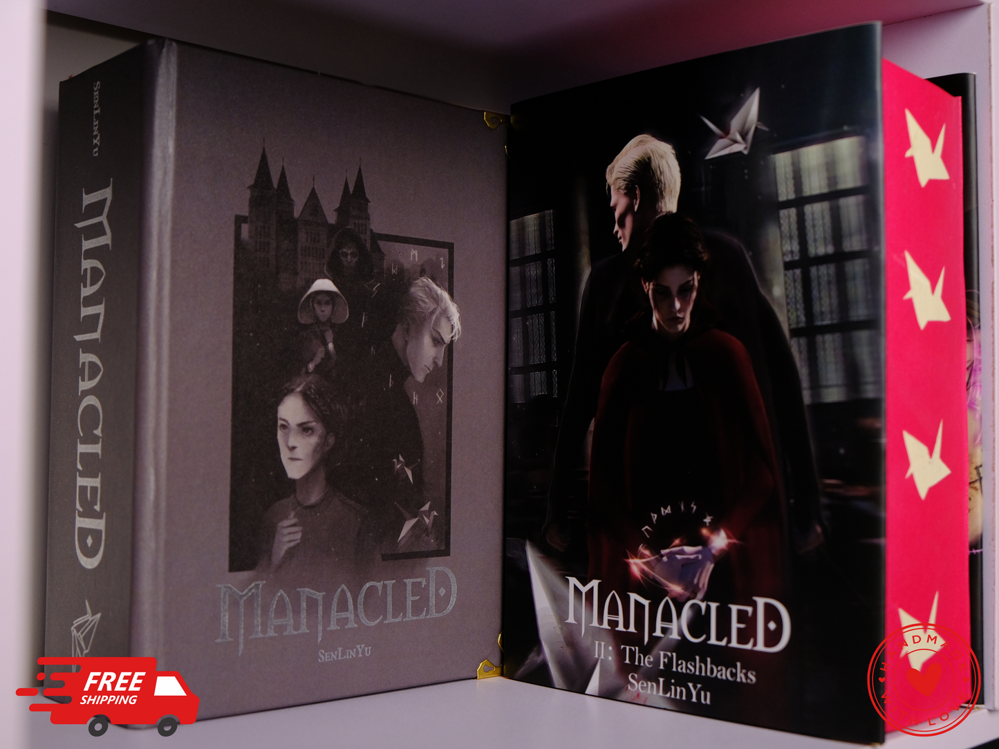 Manacled Luxury Limited Edition | 3-in-1 Hardcover Binding with Unique Hand-Painted Edges | Dramione Collector’s Book
