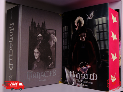 Manacled Luxury Limited Edition | 3-in-1 Hardcover Binding with Unique Hand-Painted Edges | Dramione Collector’s Book